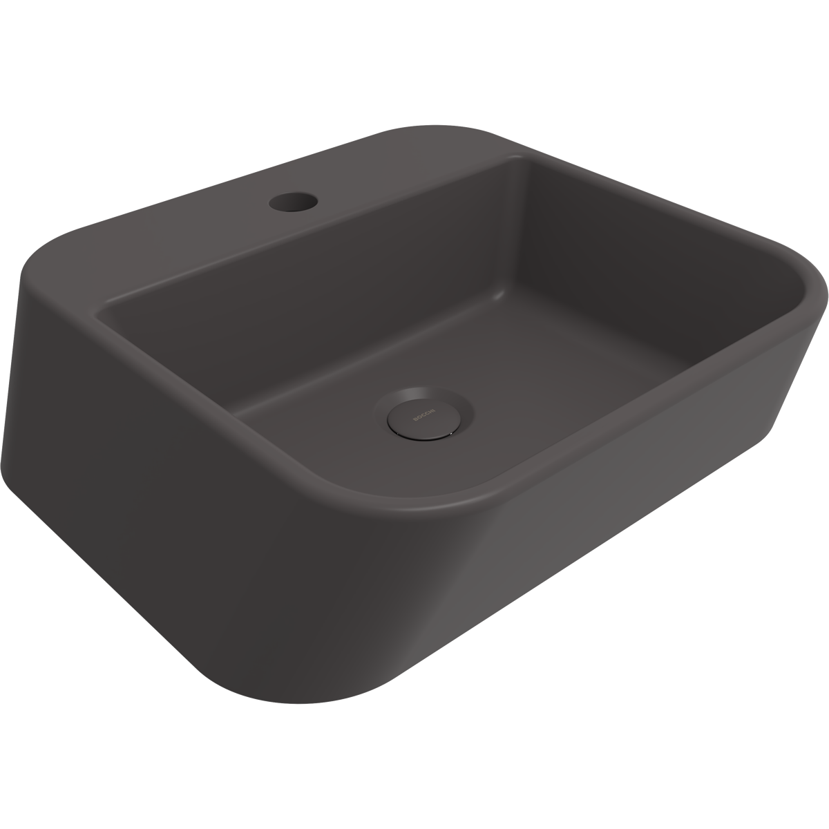1074-020-0126 Bocchi Firenze Çanak Lavabo 50 cm Mat Antrasit