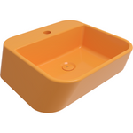 1074-021-0126 Bocchi Firenze Çanak Lavabo 50 cm Parlak Mandalina Sarısı