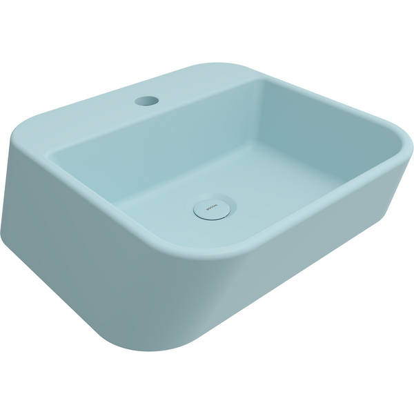 1074-029-0126 Bocchi Firenze Çanak Lavabo 50 cm Mat Buz Mavisi