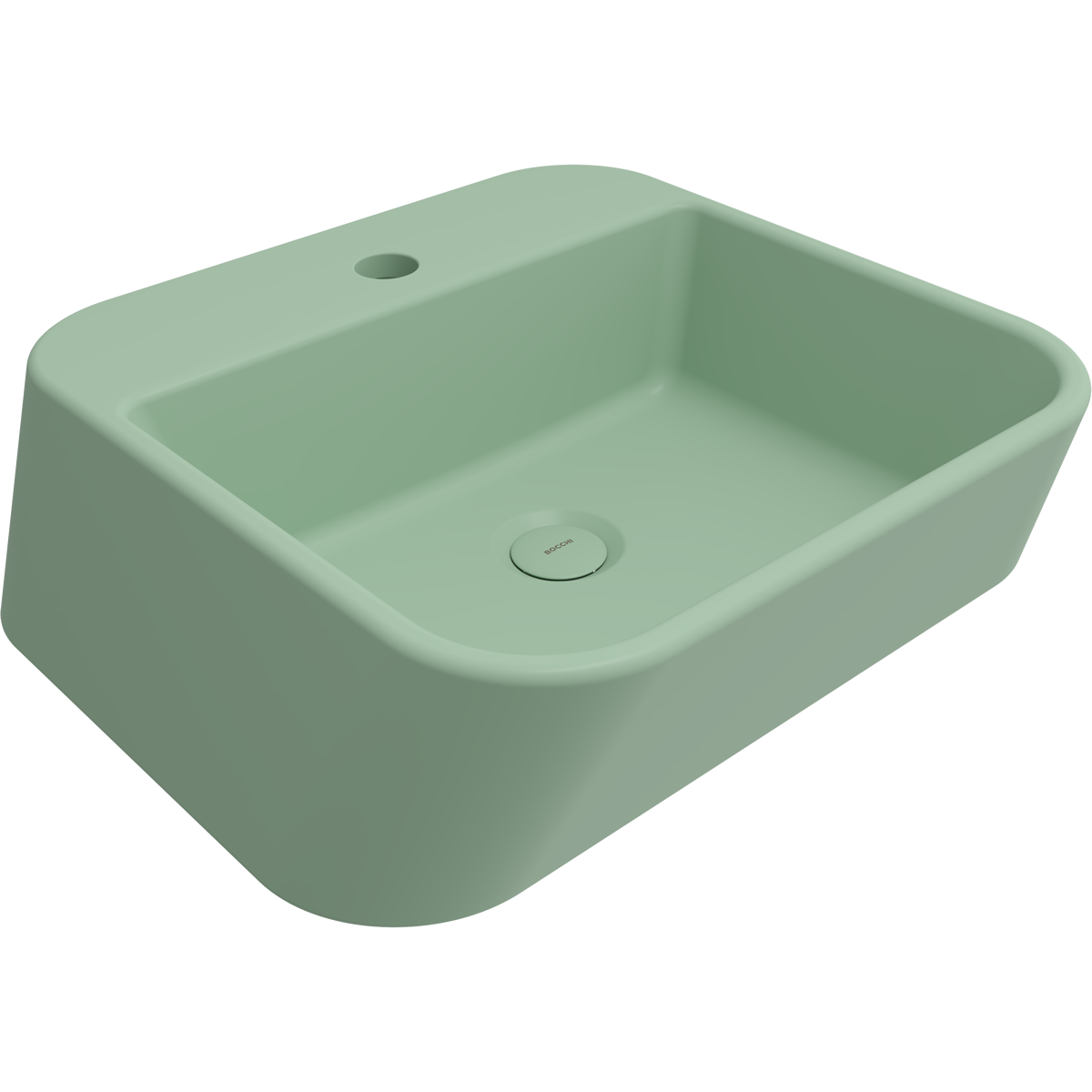 1074-033-0126 Bocchi Firenze Çanak Lavabo 50 cm Mat Mint Yeşil