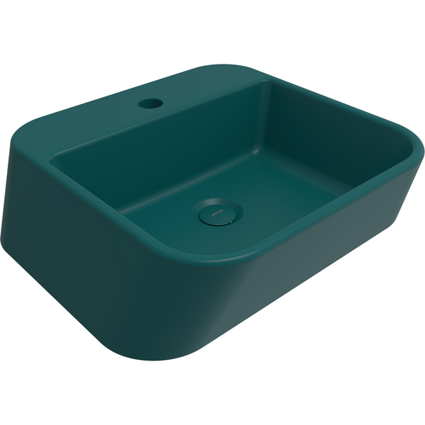 1074-071-0126 Bocchi Firenze Çanak Lavabo 50 cm Mat Petrol Mavisi