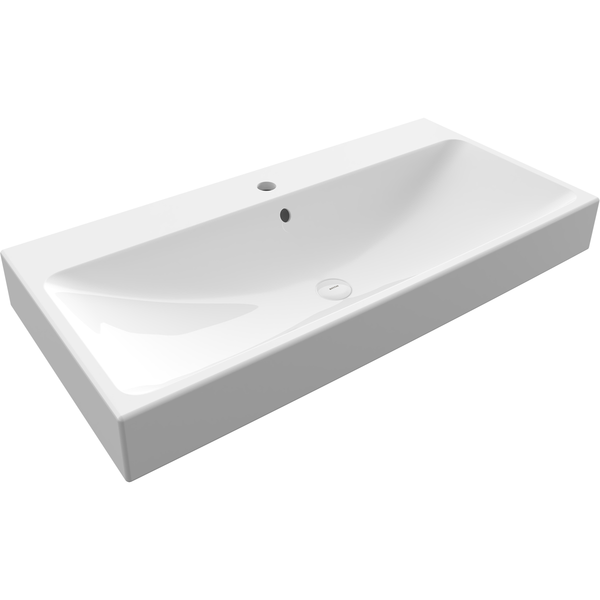 1079-001-0126 Bocchi Scala 100 cm Parlak Beyaz Lavabo