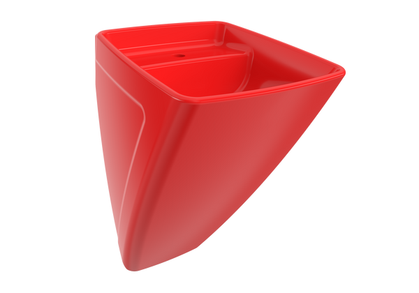 Bocchi Firenze Asma Monoblok Lavabo Parlak Kırmızı