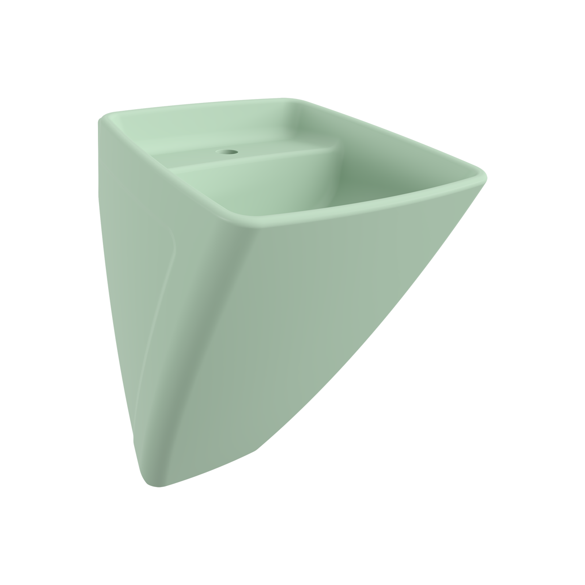 Bocchi Firenze Asma Monoblok Lavabo Mat Mint Yeşil