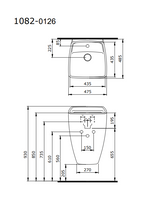 Bocchi Firenze Asma Monoblok Lavabo Mat Siyah