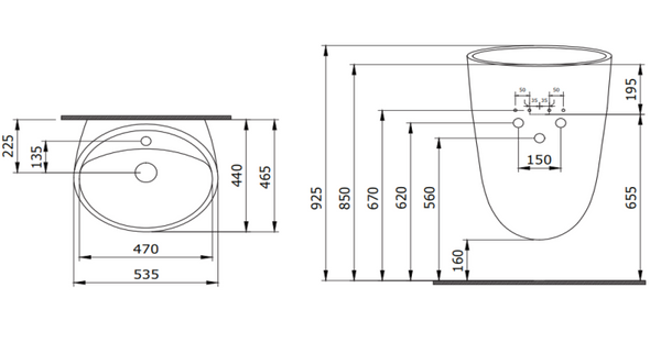 Bocchi Venezia Asma Monoblok Lavabo Mat Gri