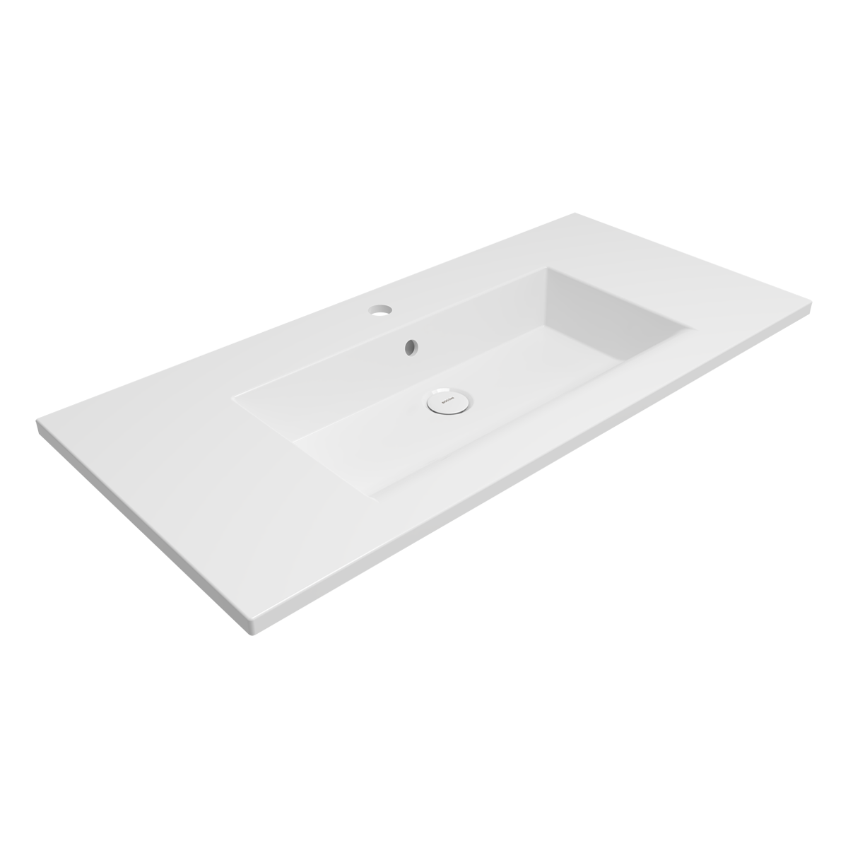 1105-001-0126 Bocchi Milano Etajerli Lavabo 100 cm Parlak Beyaz