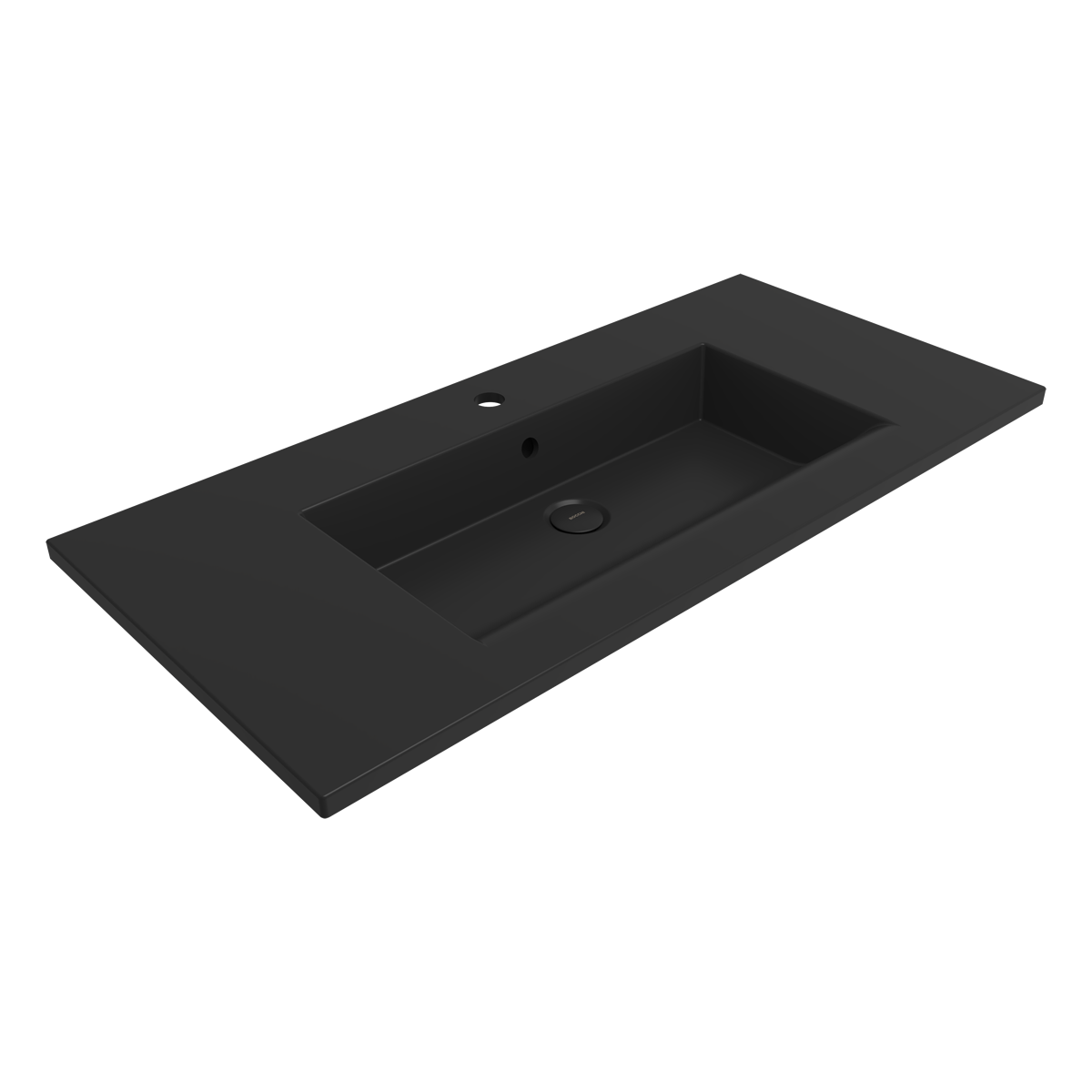 1105-004-0126 Bocchi Milano Etajerli Lavabo 100 cm Mat Siyah
