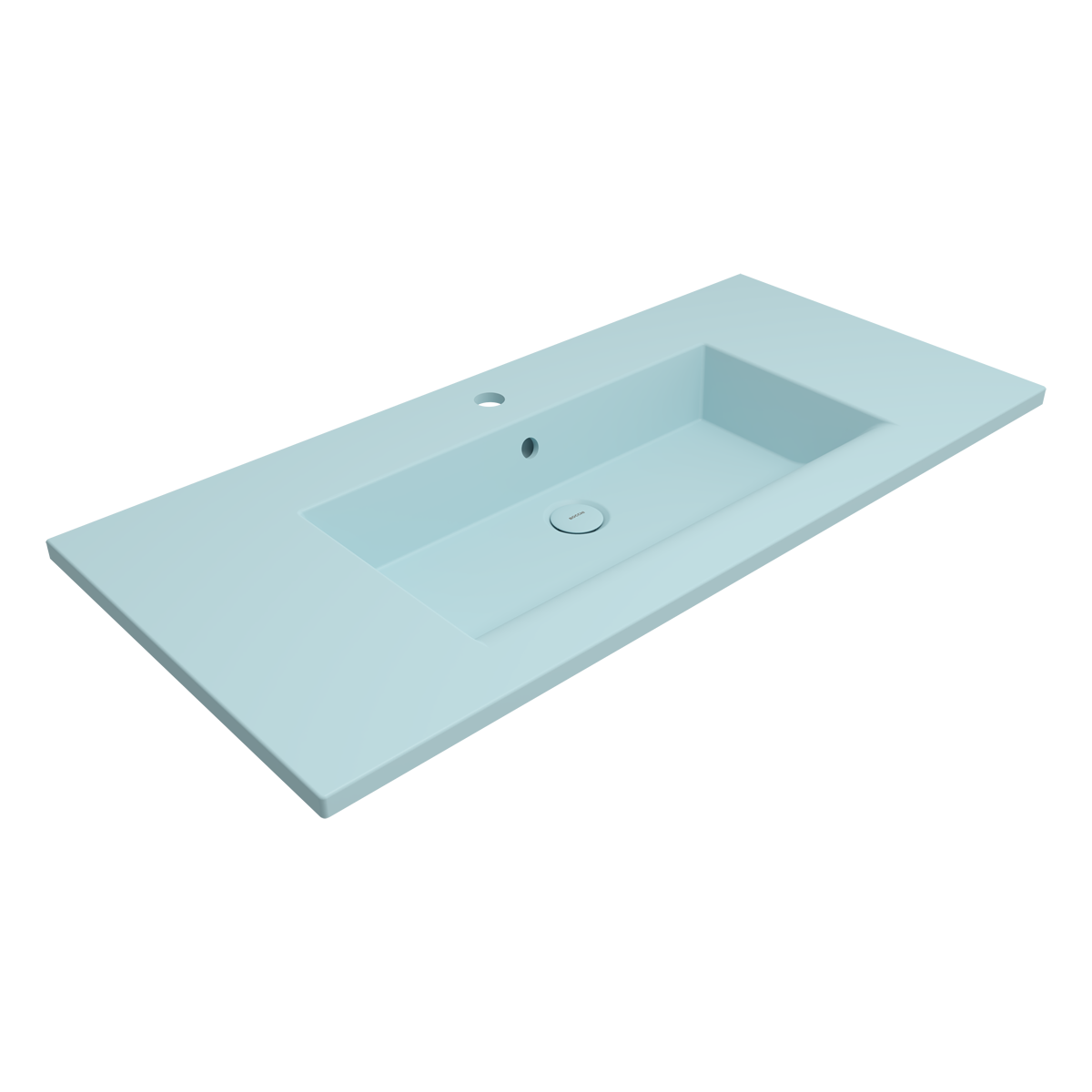 1105-029-0126 Bocchi Milano Etajerli Lavabo 100 cm Mat Buz Mavisi