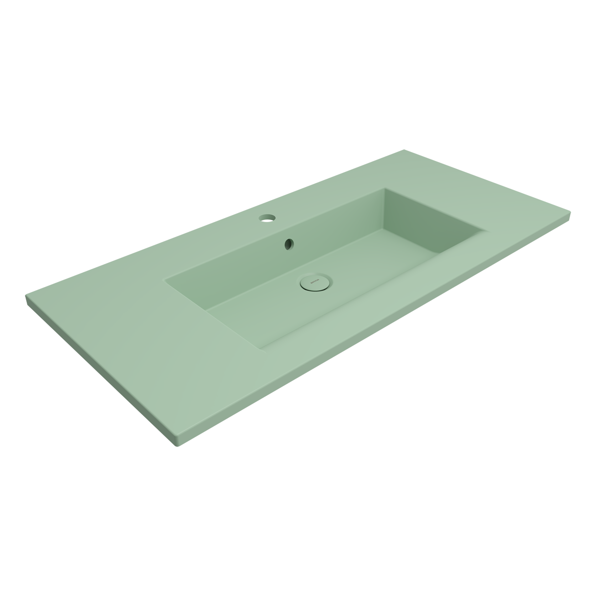 1105-033-0126 Bocchi Milano Etajerli Lavabo 100 cm Mat Mint Yeşil