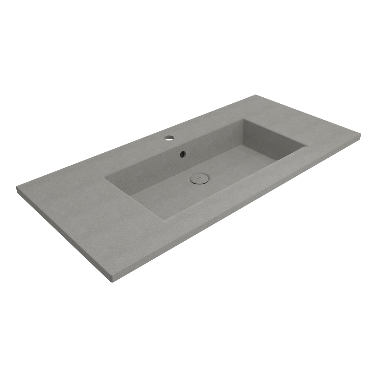 1105-069-0126 Bocchi Milano Etajerli Lavabo 100 cm Mat Beton