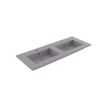 1111-006-0126 Bocchi Milano Çift Gözlü Lavabo 120 cm Mat Gri