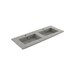 1111-069-0126 Bocchi Milano Çift Gözlü Lavabo 120 cm Mat Beton