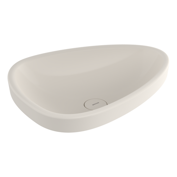 1112-014-0125 Bocchi Etna 58 cm Tezgah Üstü Lavabo Parlak Bisküvi