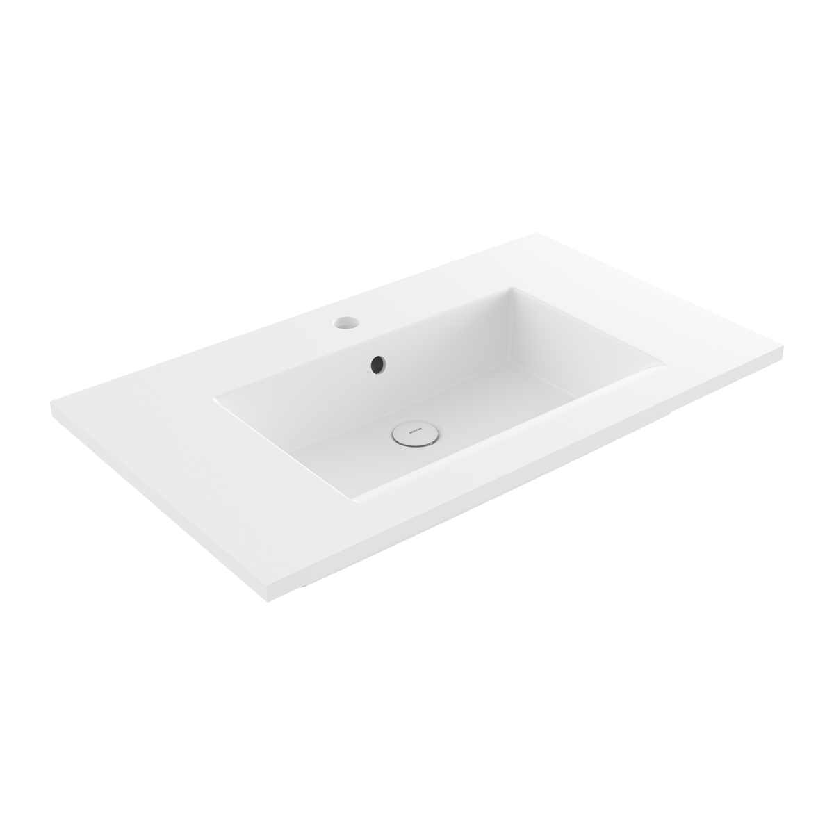 1113-002-0126 Bocchi Milano Etajerli Lavabo 80 cm Mat Beyaz
