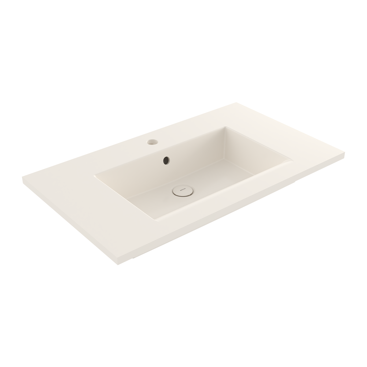 1113-014-0126 Bocchi Milano Etajerli Lavabo 80 cm Parlak Bisküvi