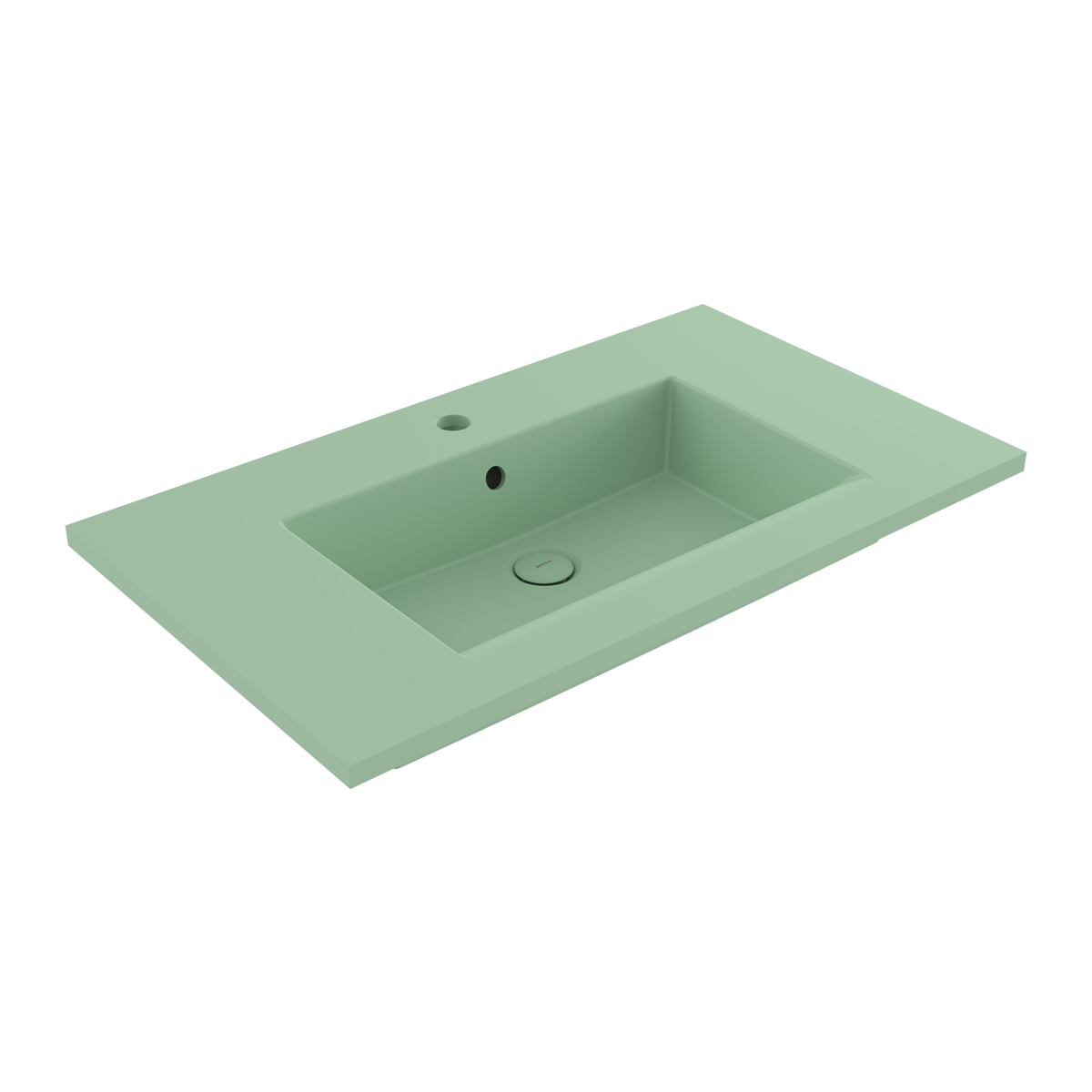 1113-033-0126 Bocchi Milano Etajerli Lavabo 80 cm Mat Mint Yeşil