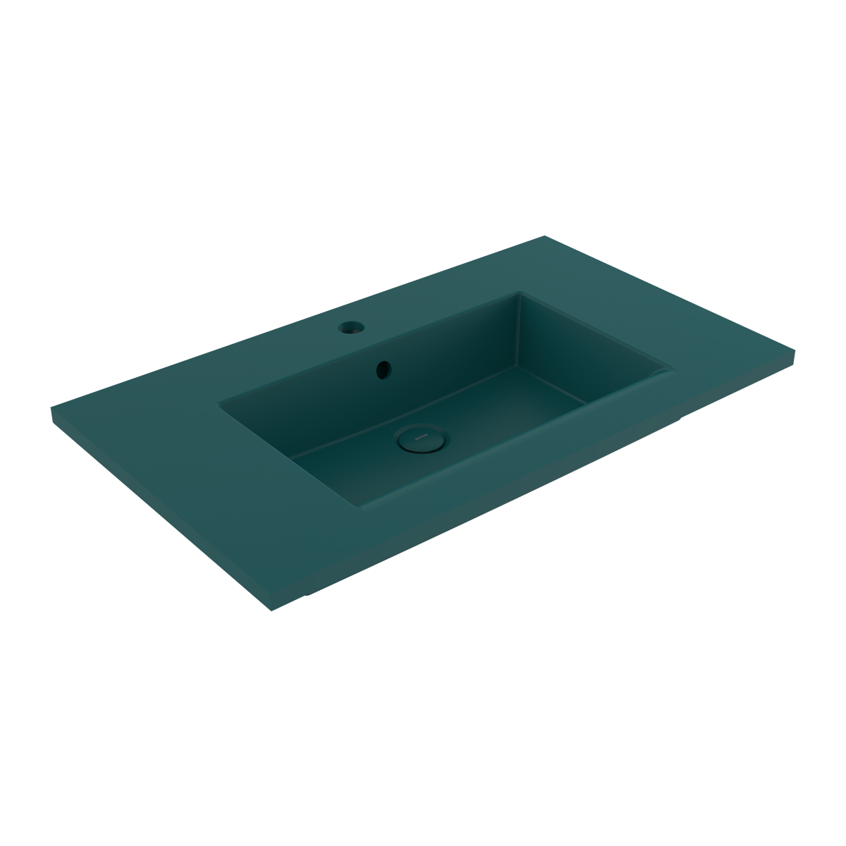 1113-071-0126 Bocchi Milano Etajerli Lavabo 80 cm Mat Petrol Mavisi