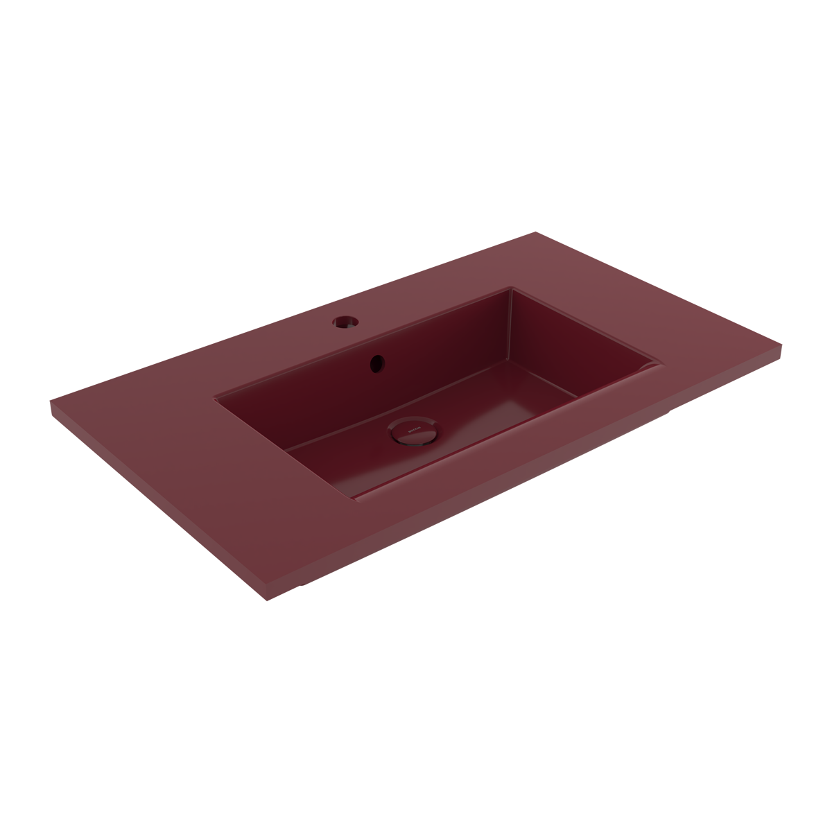 1113-072-0126 Bocchi Milano Etajerli Lavabo 80 cm P.Burgonya Bordosu