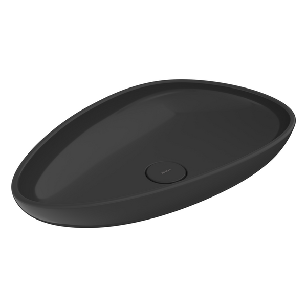 1114-005-0125 Bocchi Etna 58 cm Çanak Lavabo Parlak Siyah