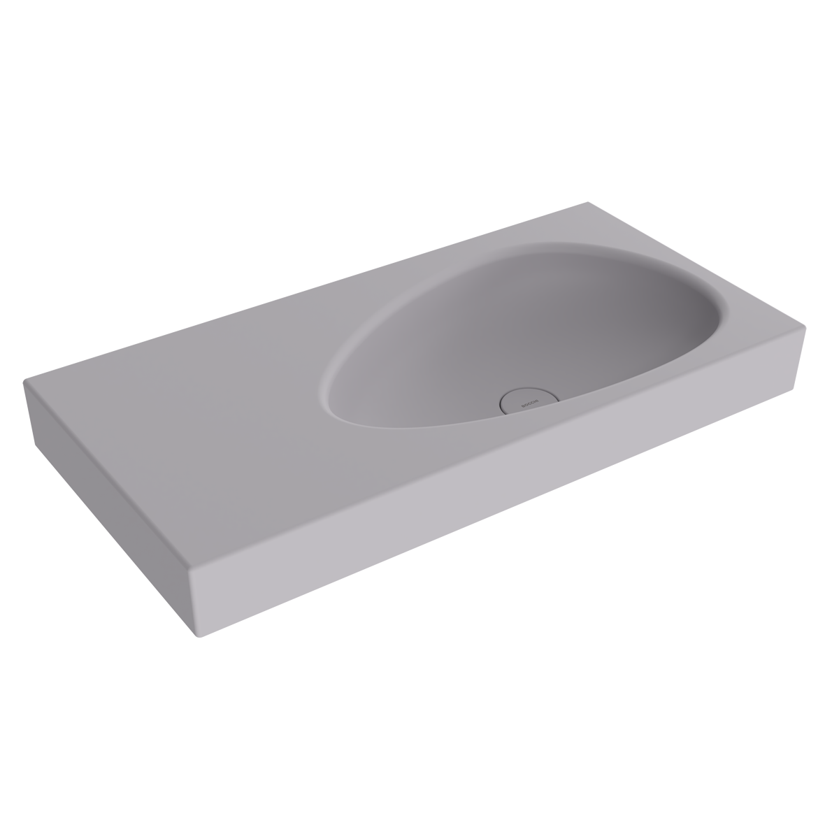 1115-006-0125 Bocchi Etna 90 cm Etajerli Lavabo Mat Gri