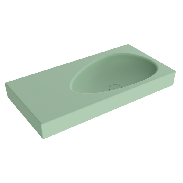 1115-033-0125 Bocchi Etna 90 cm Etajerli Lavabo Mat Mint Yeşil