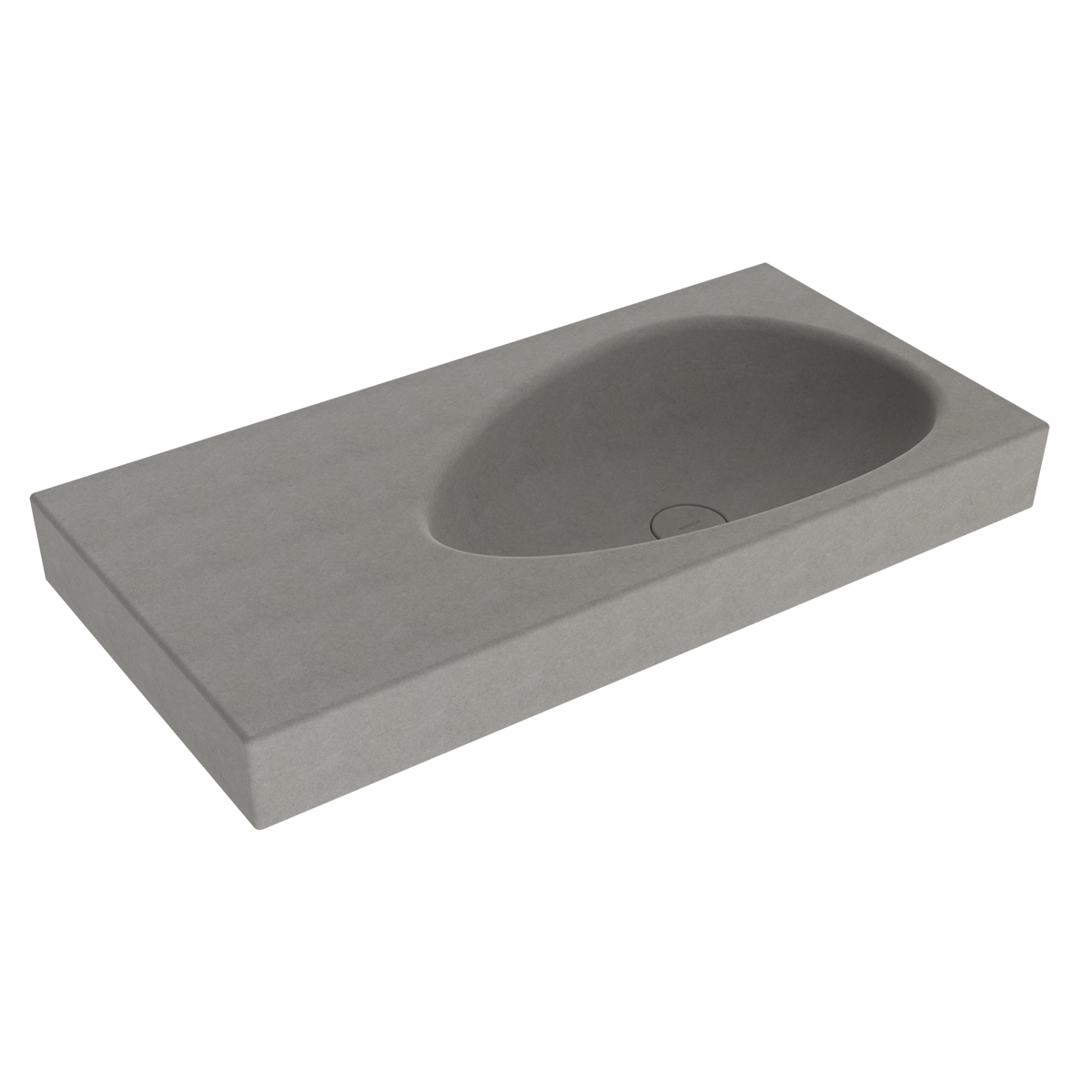 1115-069-0125 Bocchi Etna 90 cm Etajerli Lavabo Mat Beton