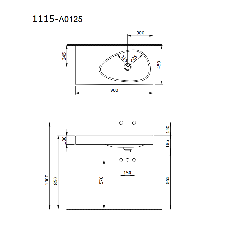 Bocchi Etna 90 cm Etajerli Lavabo Mat Mint Yeşil