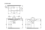 Bocchi Taormina Pro Etajerli Lavabo 105 cm Parlak Beyaz