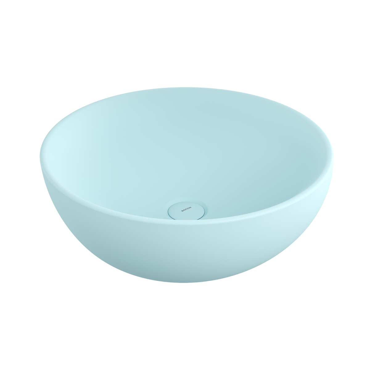 1119-029-0125 Bocchi Venezia 45 cm Çanak Lavabo Mat Buz Mavisi
