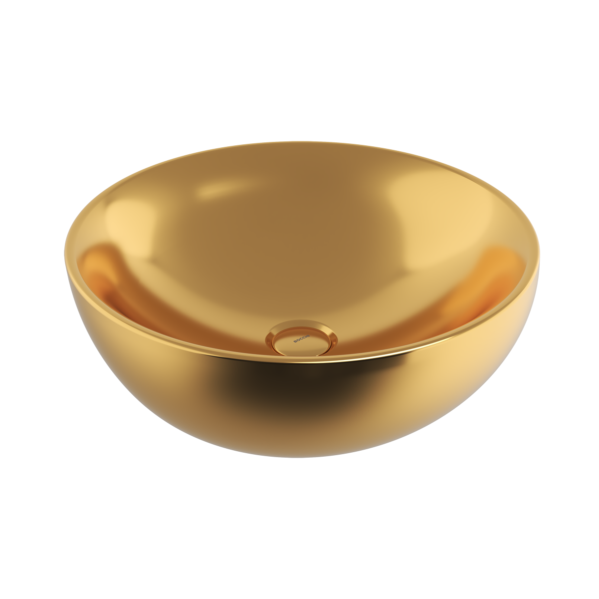 1119-402-0125 Bocchi Venezia 45 cm Çanak Lavabo Parlak Altın