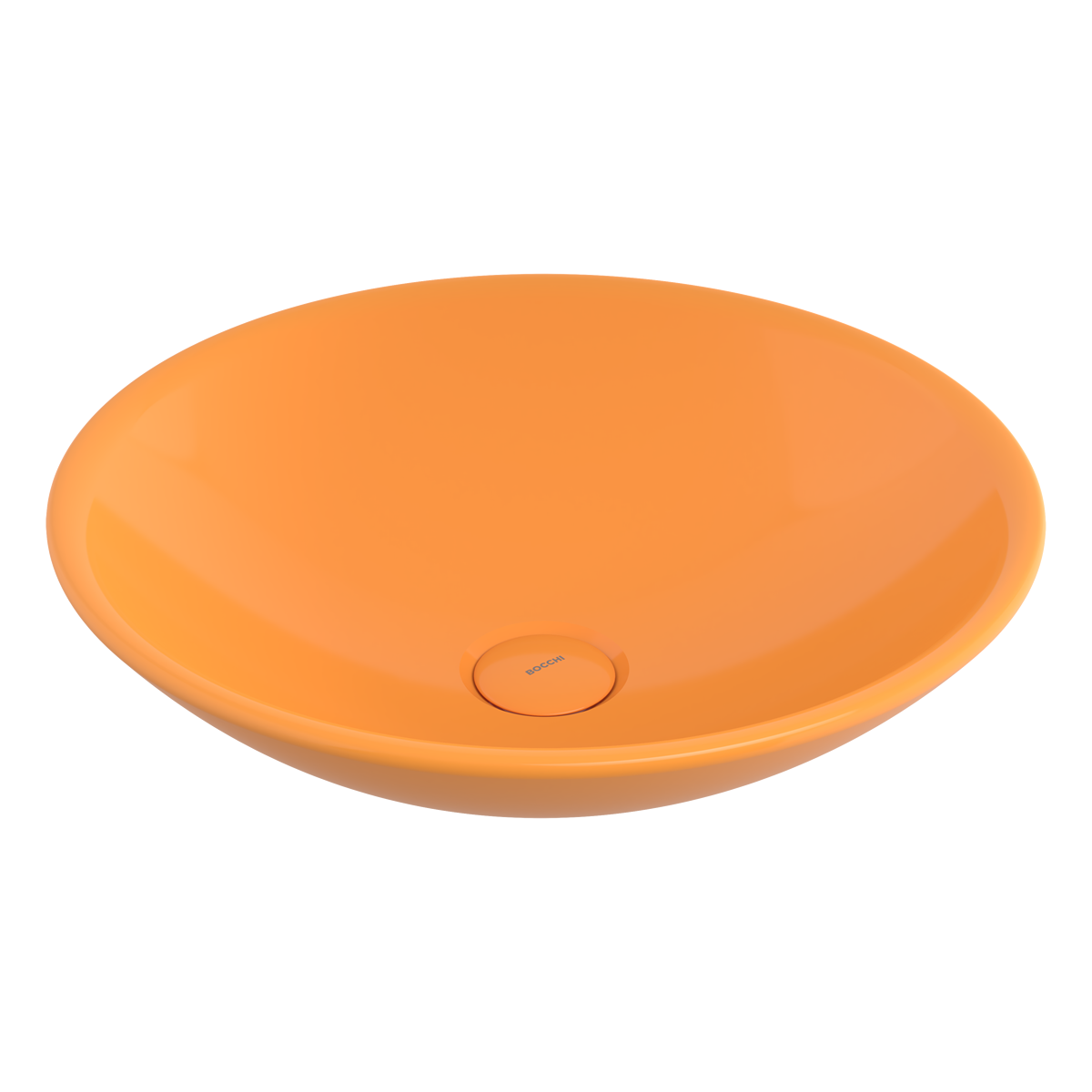 1120-021-0125 Bocchi Venezia 40 cm Çanak Lavabo Parlak Mandalina Sarısı