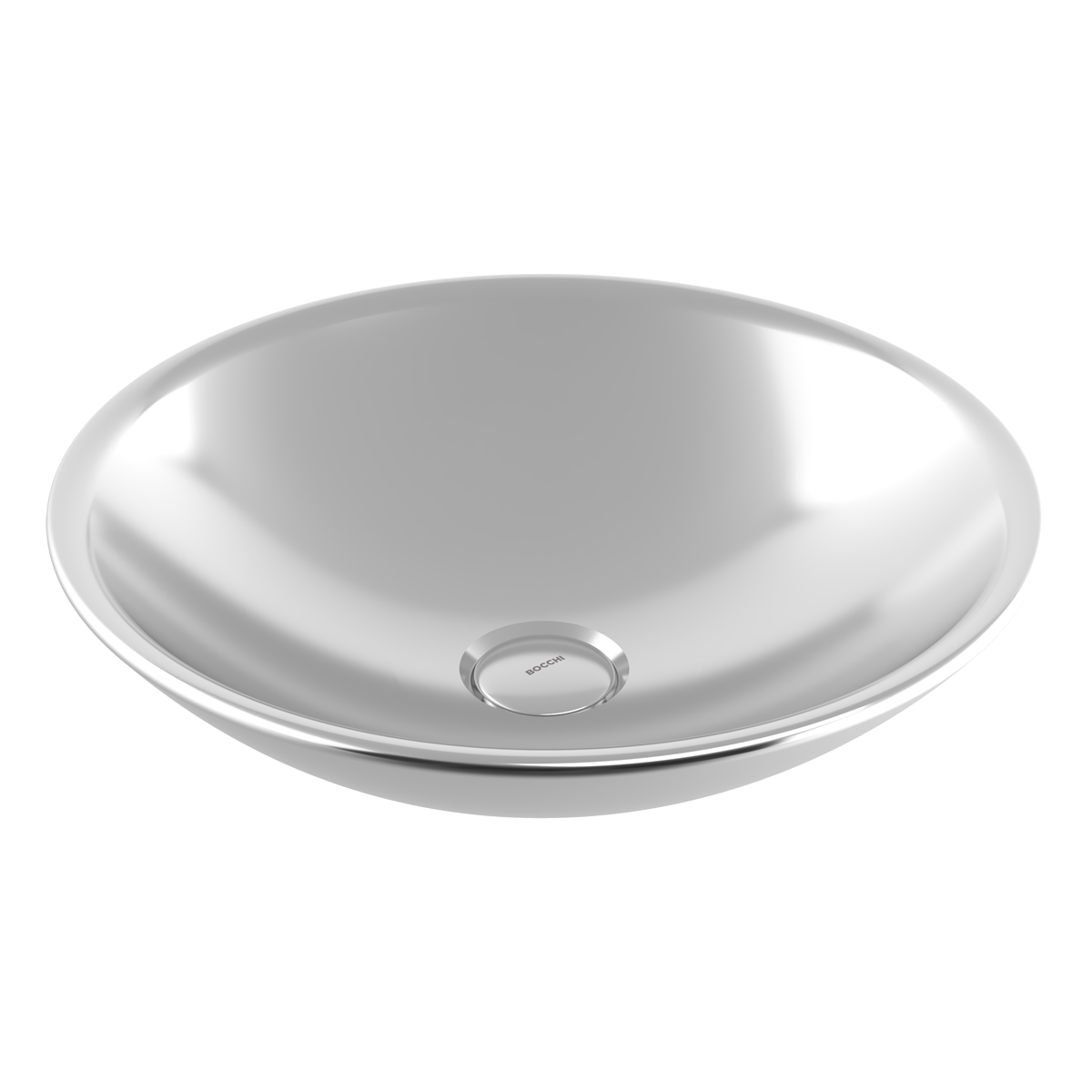 1120-401-0125 Bocchi Venezia 40 cm Çanak Lavabo Parlak Gümüş