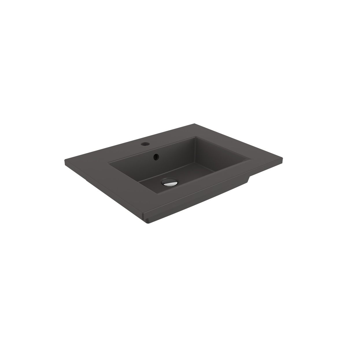 1161-020-0126 Bocchi Milano Etajerli Lavabo 60 cm Mat Antrasit