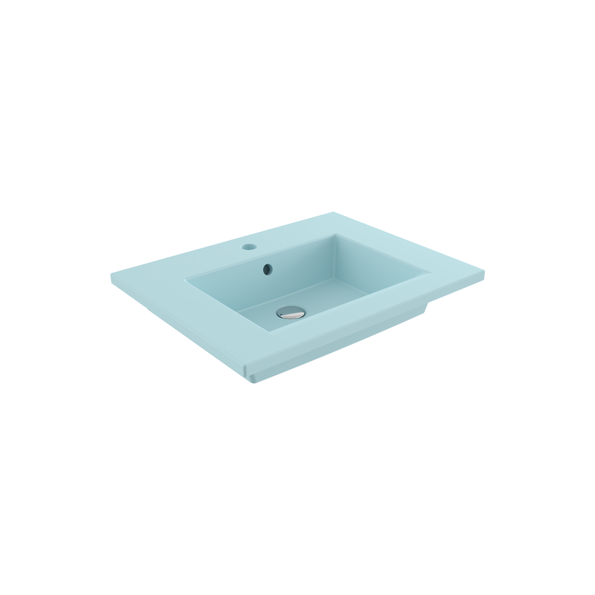 1161-029-0126 Bocchi Milano Etajerli Lavabo 60 cm Mat Buz Mavisi