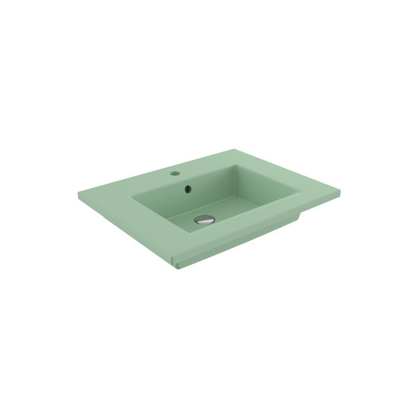 1161-033-0126 Bocchi Milano Etajerli Lavabo 60 cm Mat Mint Yeşil
