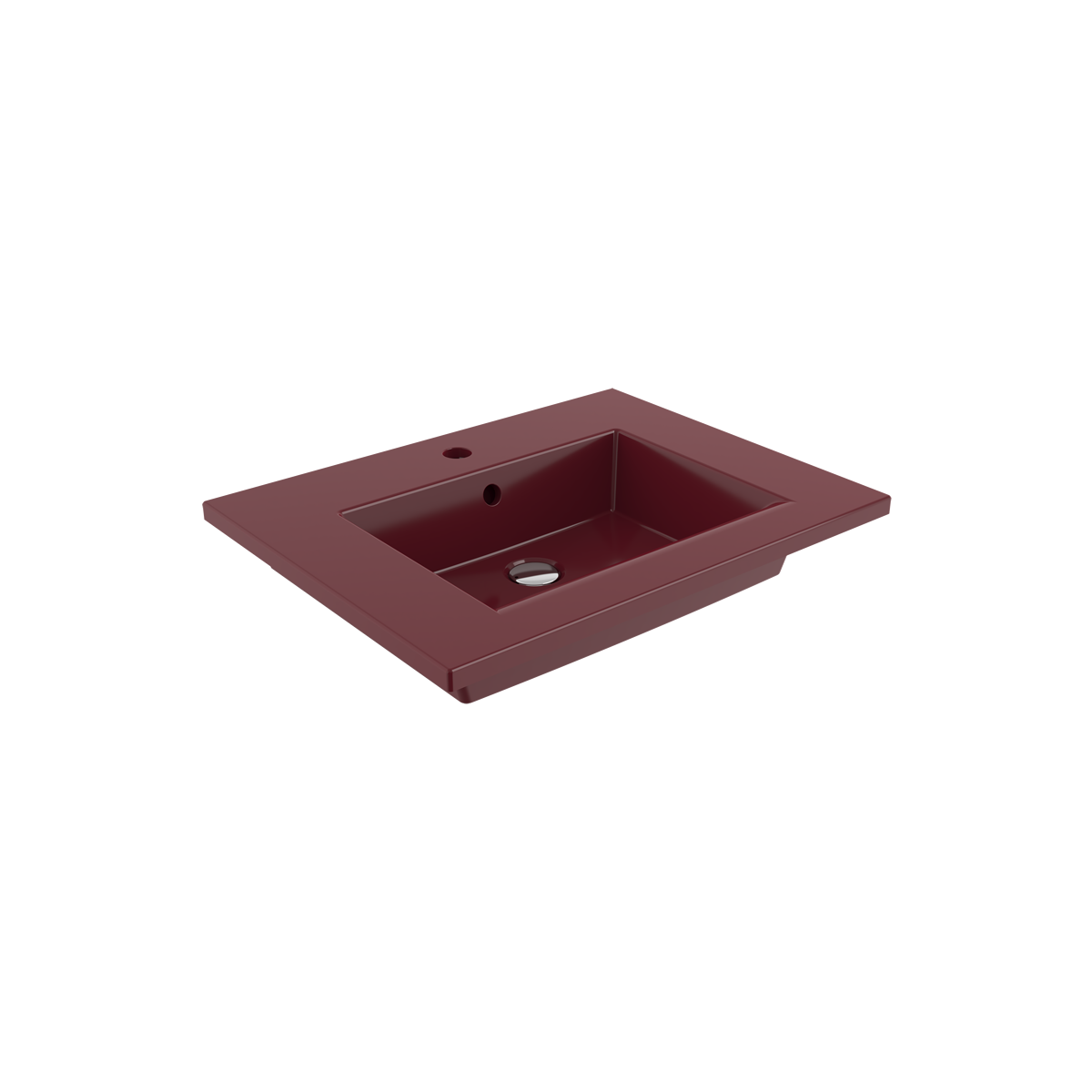 1161-072-0126 Bocchi Milano Etajerli Lavabo 60 cm P.Burgonya Bordosu