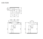 Bocchi Milano Etajerli Lavabo 60 cm Mat Petrol Mavisi