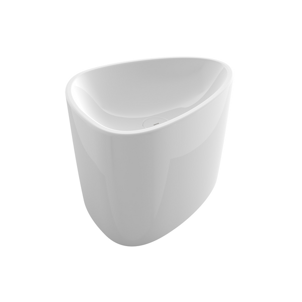 Bocchi Etna 58 cm Tezgah Üstü Monoblok Lavabo Parlak Beyaz