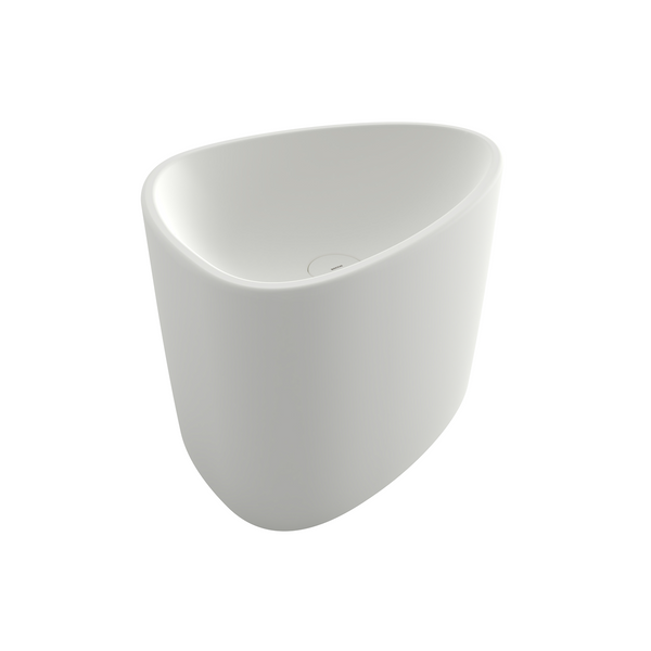 Bocchi Etna 58 cm Tezgah Üstü Monoblok Lavabo Mat Beyaz