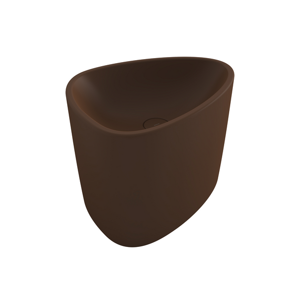 Bocchi Etna 58 cm Tezgah Üstü Monoblok Lavabo Mat Kahve