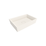 1172-014-0125 Bocchi Vessel 56 cm Dikdörtgen Parlak Bisküvi Lavabo