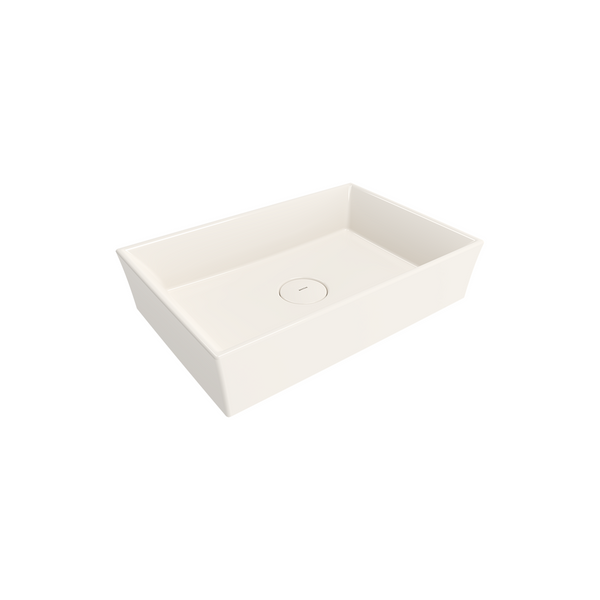 1172-014-0125 Bocchi Vessel 56 cm Dikdörtgen Parlak Bisküvi Lavabo