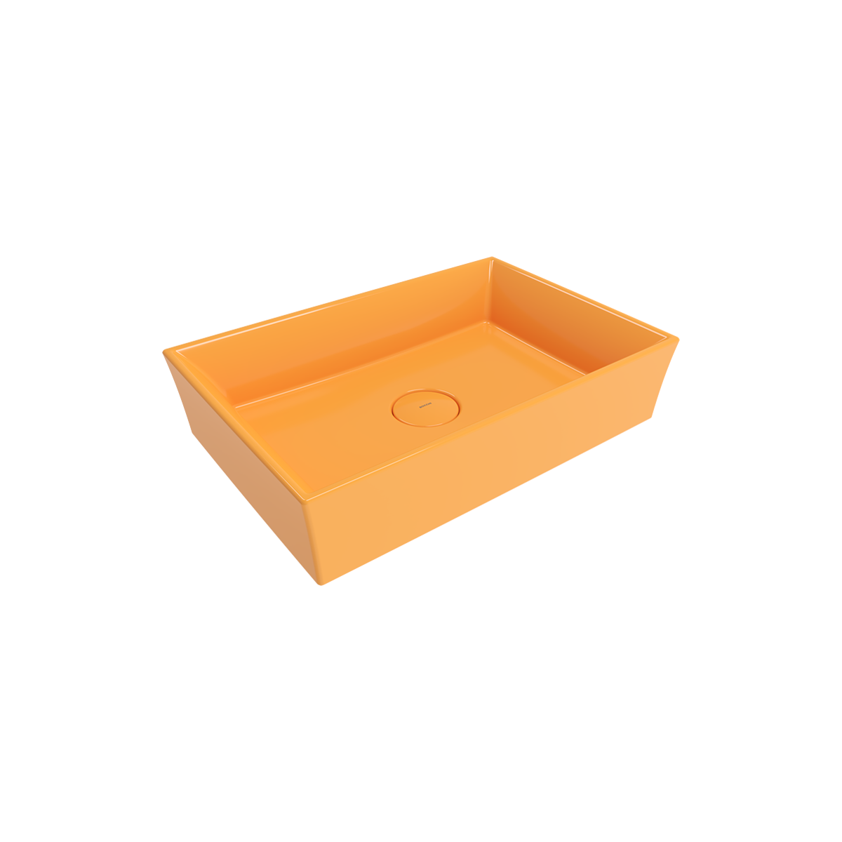 1172-021-0125 Bocchi Vessel 56 cm Dikdörtgen Mandalina Sarısı Lavabo