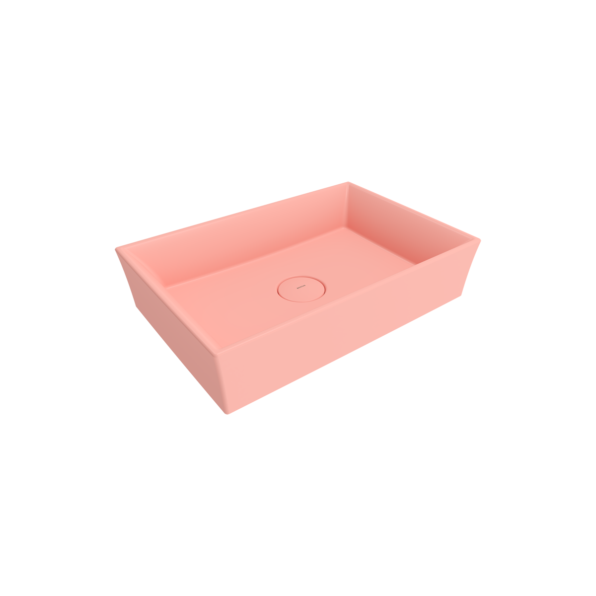 1172-032-0125 Bocchi Vessel 56 cm Dikdörtgen Mat Somon Lavabo