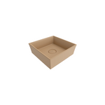 1173-011-0125 Bocchi Vessel Kare Tezgah Üstü Lavabo 38 cm Mat Kaşmir