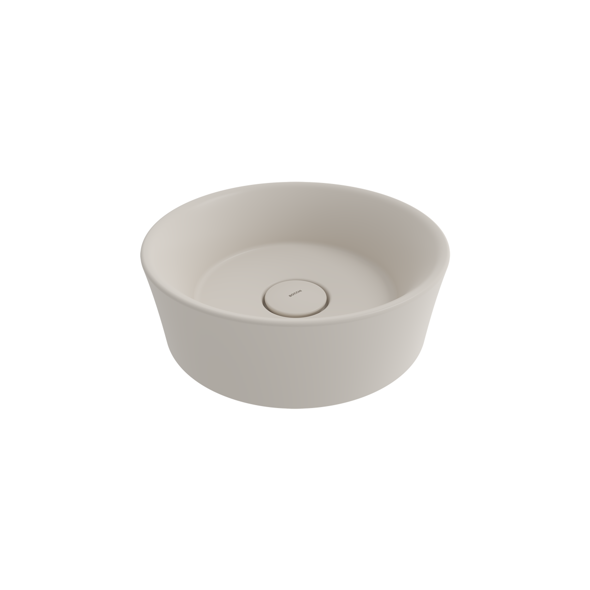 1174-007-0125 Bocchi Vessel Yuvarlak Çanak Lavabo 38 cm Mat Yasemin