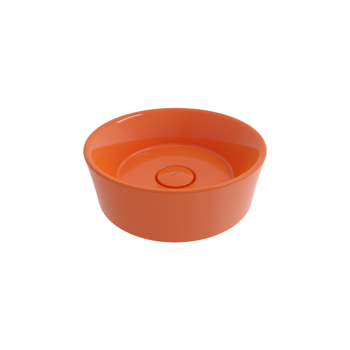 1174-012-0125 Bocchi Vessel Yuvarlak Çanak Lavabo 38 cm Parlak Turuncu