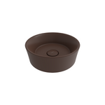 1174-025-0125 Bocchi Vessel Yuvarlak Çanak Lavabo 38 cm Mat Kahve