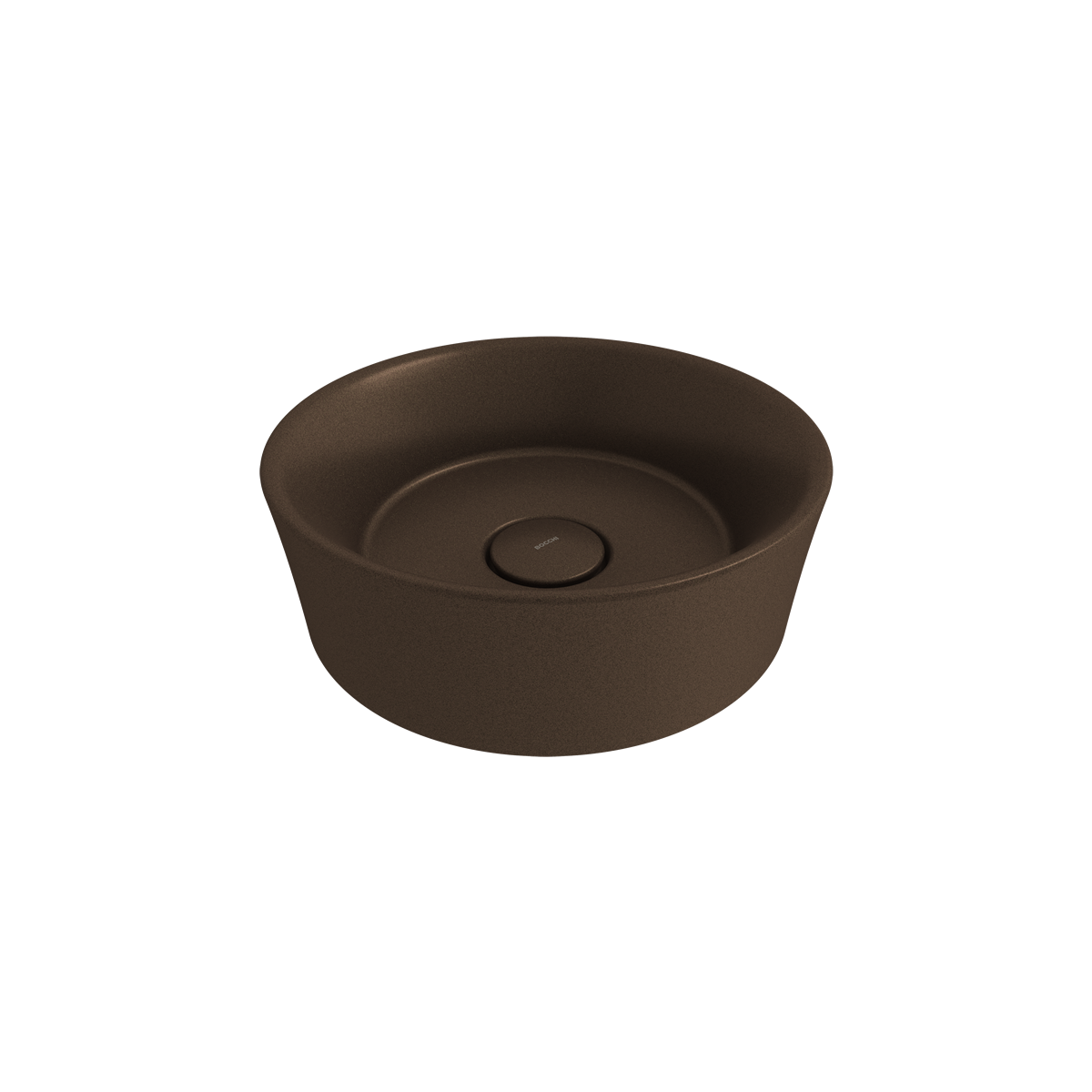 1174-070-0125 Bocchi Vessel Yuvarlak Çanak Lavabo 38 cm Mat Bronz